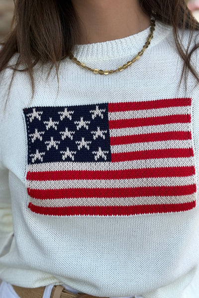 Proud To Be American Crew Sweater