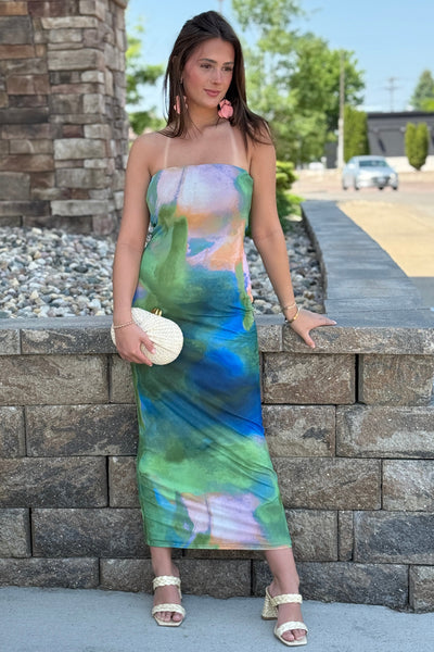 Nola Mesh Tube Dress