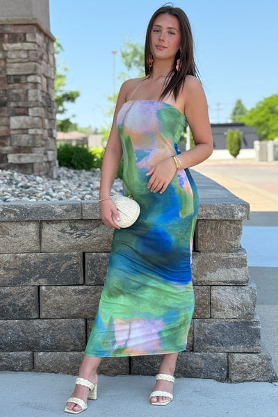 Nola Mesh Tube Dress