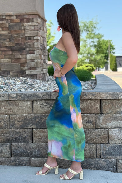 Nola Mesh Tube Dress