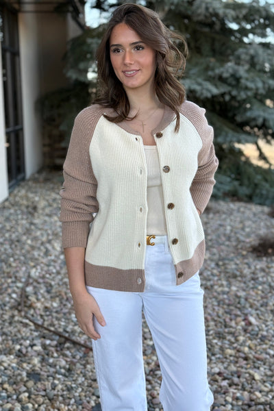 Danica Color Blocked Raglan Cardigan - RUST & Co.