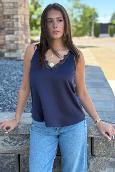 Sasha Lace Trim Cami