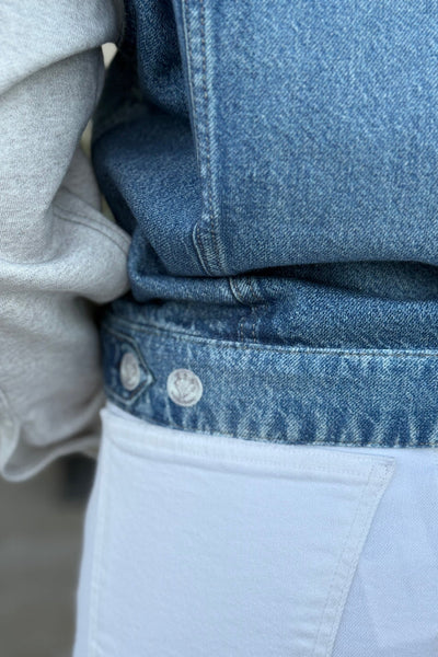 Rag & Bone Miramar Combo Hooded Trucker Jacket