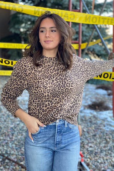 PRE-ORDER JANUARY Leopard Crew Neck Sweater