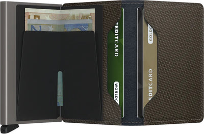 Secrid Slimwallet Carbon, Khaki
