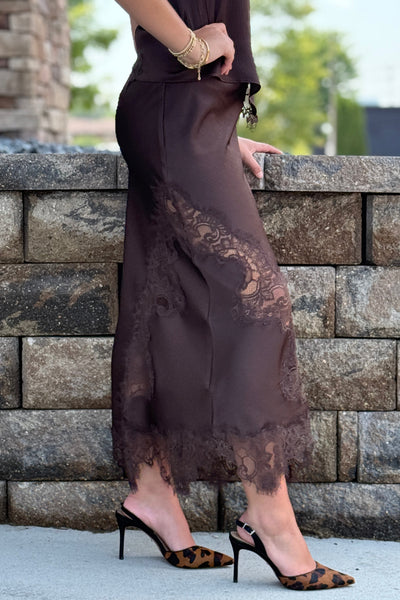 Jolie Lace Trim Skirt