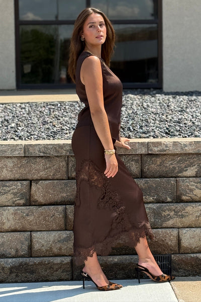 Jolie Lace Trim Skirt