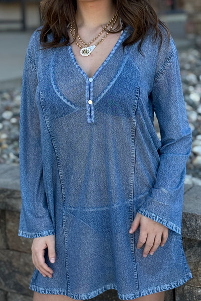 Rag & Bone Miramar Mesh Cover-Up Dress