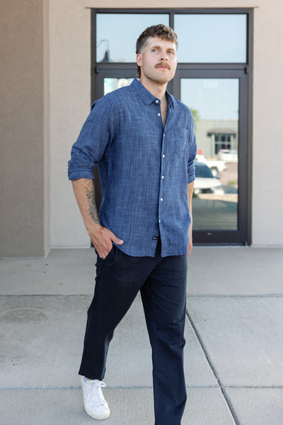Rails Wyatt Shirt, Navy Etch