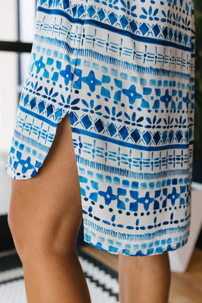 Darcy Dress, Blue Lagoon