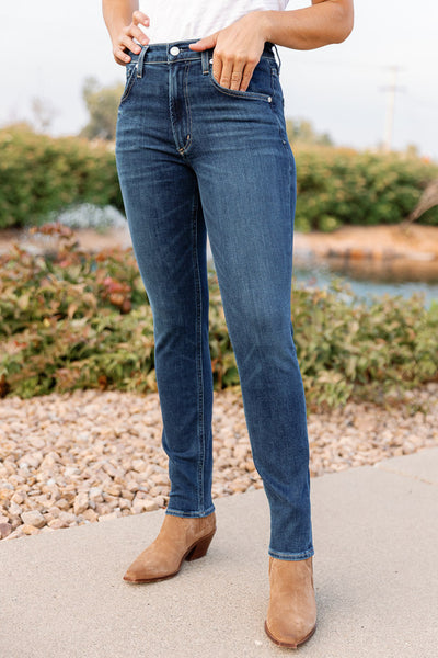 Citizens of Humanity Sloane Mid-Rise Skinny, Baltic, Size 30