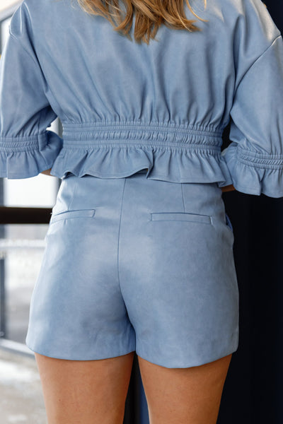 .Azura Peplum Shirt Jacket
