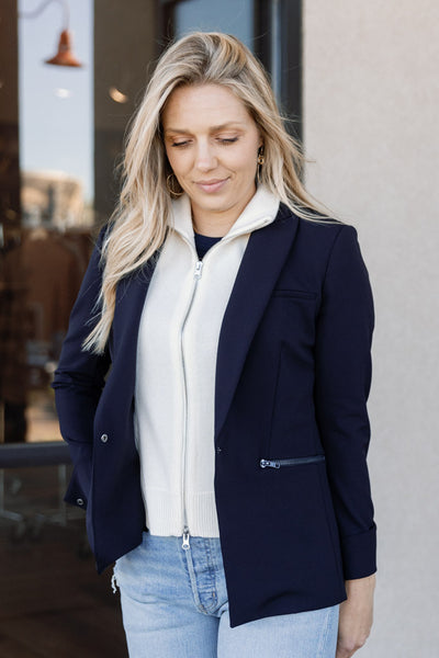 Veronica Beard Cashmere Uptown Dickey, Ivory