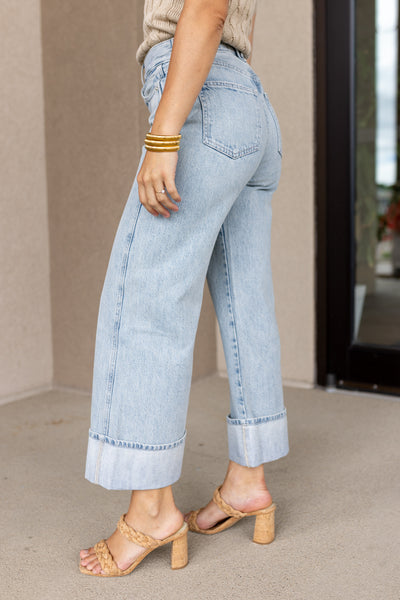 Veronica Beard Taylor Cropped Wide Leg w/ Cuff