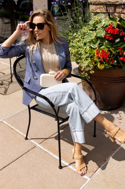 Veronica Beard Taylor Cropped Wide Leg w/ Cuff