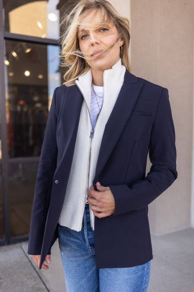 Veronica Beard Cashmere Uptown Dickey, Ivory