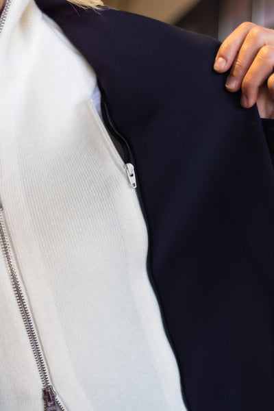 Veronica Beard Cashmere Uptown Dickey, Ivory