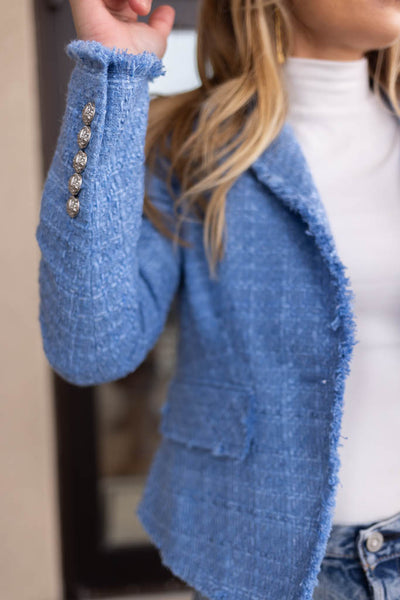 Veronica Beard Hosanna Tweed Dickey Jacket