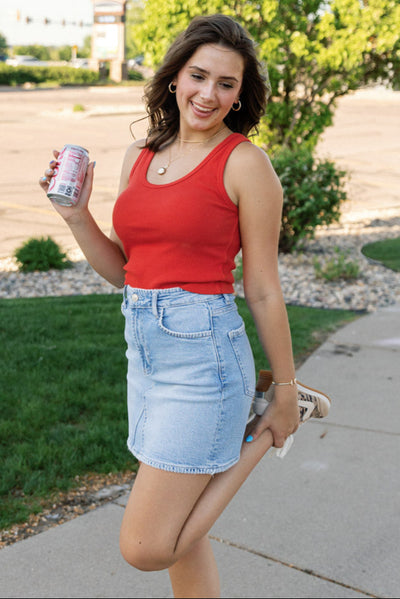 Perfect White Tee Blondie Tank