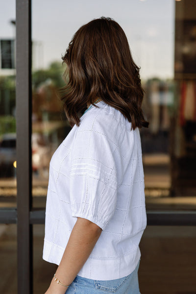 Rails Shoshanna Patchwork Embroidery Top