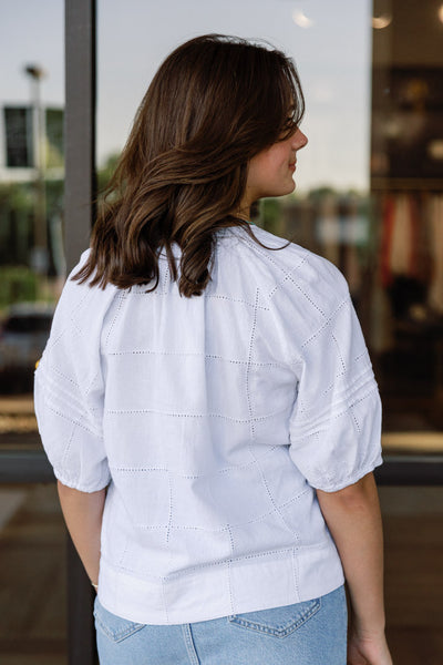 Rails Shoshanna Patchwork Embroidery Top