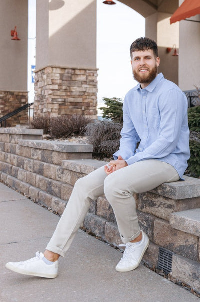 Rails Wyatt Shirt, Blue Melange