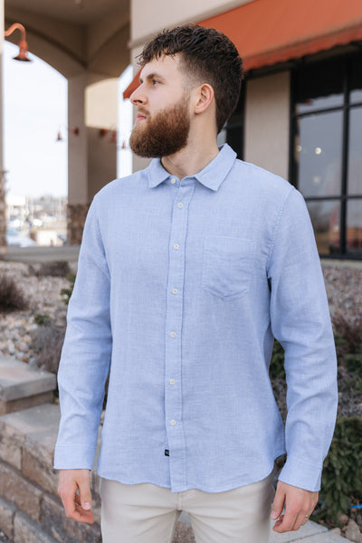 Rails Wyatt Shirt, Blue Melange