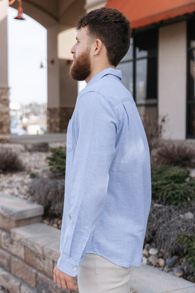 Rails Wyatt Shirt, Blue Melange