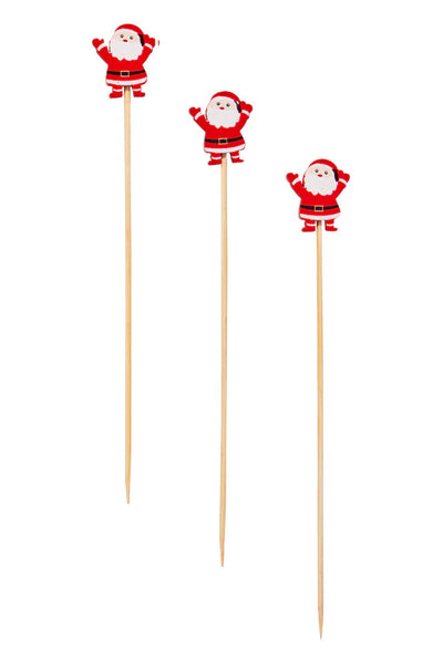 Santa Charcuterie & Drink Picks