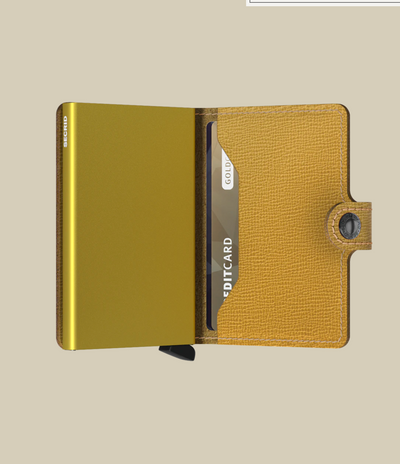 Secrid Miniwallet Crisple, Ochre