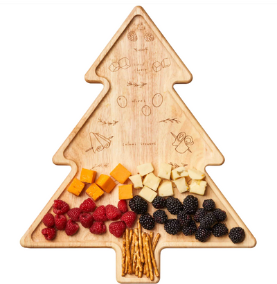 .Christmas Tree Charcuterie Map Board