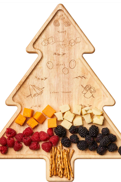 Christmas Tree Charcuterie Map Board