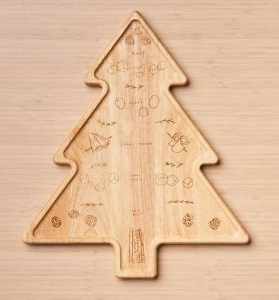 .Christmas Tree Charcuterie Map Board