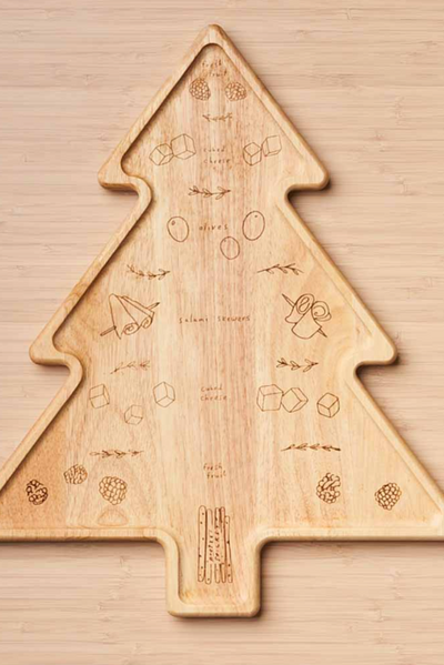 Christmas Tree Charcuterie Map Board