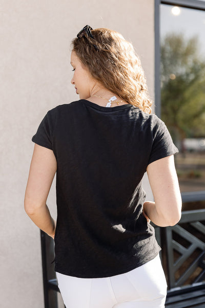 ATM Schoolboy Slub Jersey V-Neck Tee