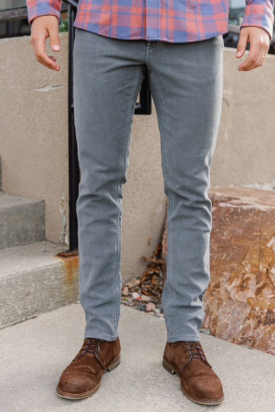 Faherty Stretch Terry 5-Pocket Pants, Slate