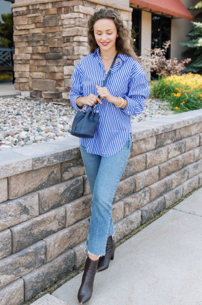 Citizens of Humanity Kayla Shirt, Mesa Stripe