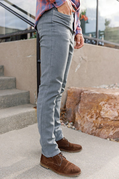 Faherty Stretch Terry 5-Pocket Pants, Slate