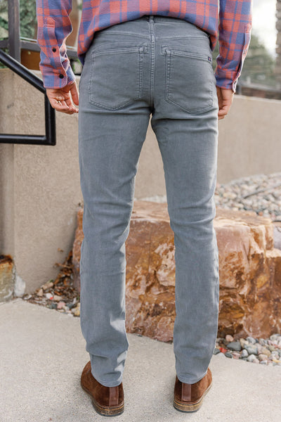 Faherty Stretch Terry 5-Pocket Pants, Slate