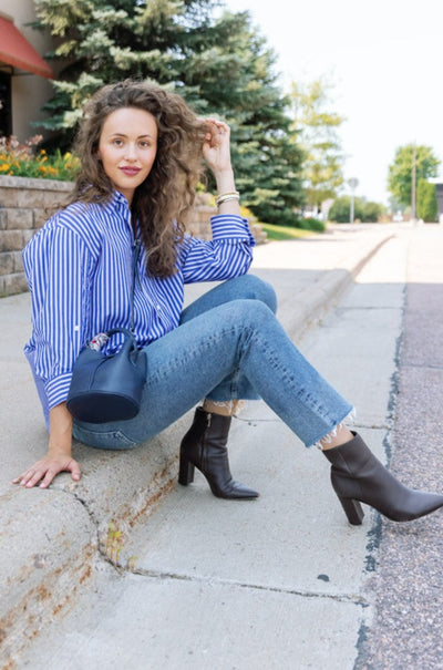 Citizens of Humanity Kayla Shirt, Mesa Stripe