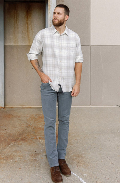Faherty Stretch Terry 5-Pocket Pants, Slate