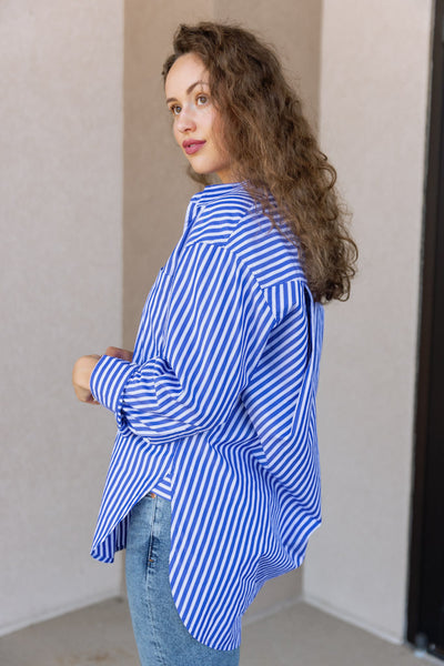 Citizens of Humanity Kayla Shirt, Mesa Stripe