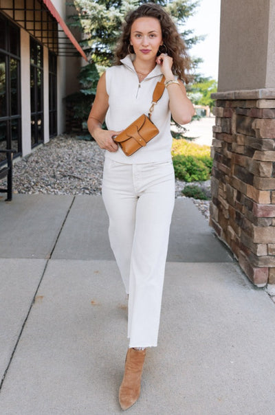 Citizens of Humanity Lyra Wide Leg Crop, Almondette
