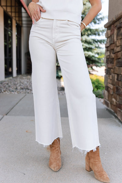 Citizens of Humanity Lyra Wide Leg Crop, Almondette