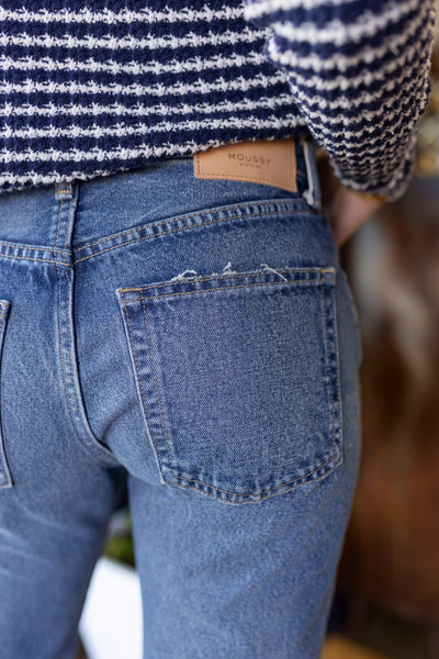 Moussy MV Foxwood Straight Jeans, SIZE 28