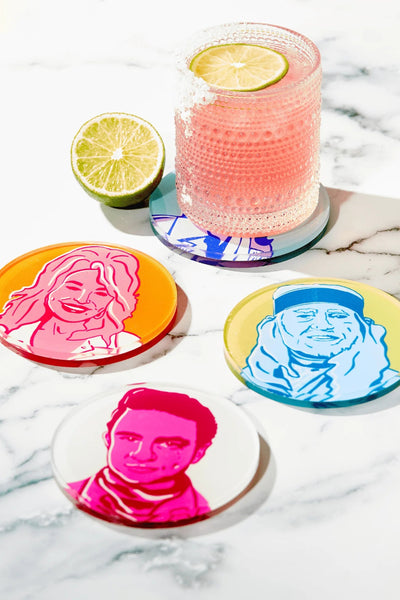 Country Legends Coasters, Set of 4