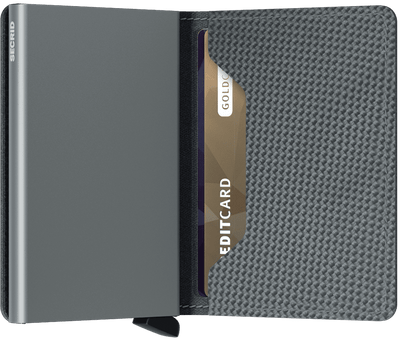 Secrid Slimwallet Carbon, Cool Grey