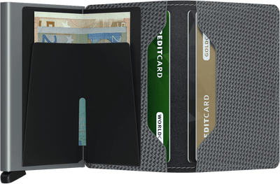 Secrid Slimwallet Carbon, Cool Grey