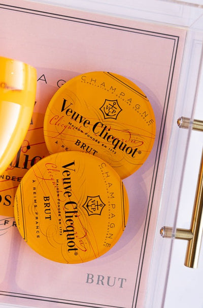 .Pop The Bubbly Coasters, Set of 4