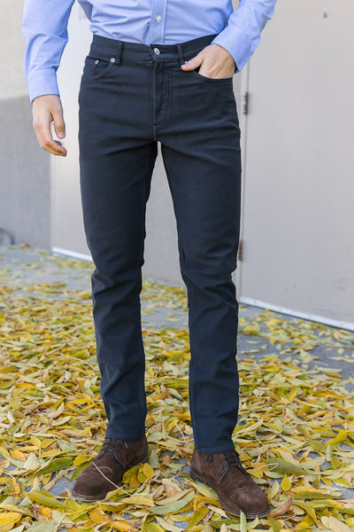 Faherty Stretch Terry 5-Pocket Pants, Onyx